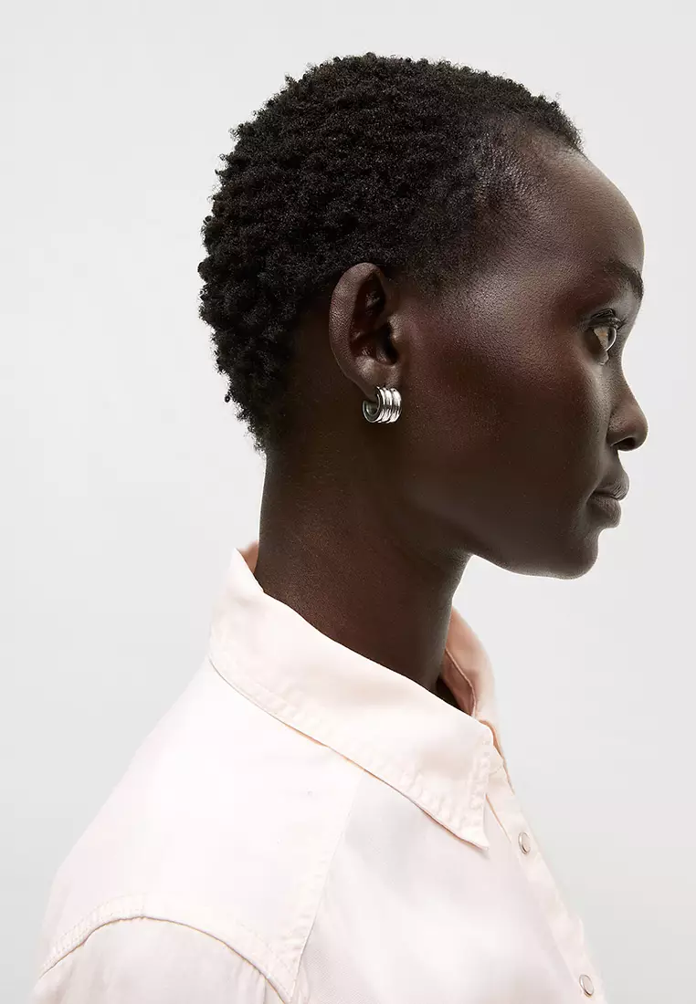 Pure Lyocell Collared Button Through Shirt