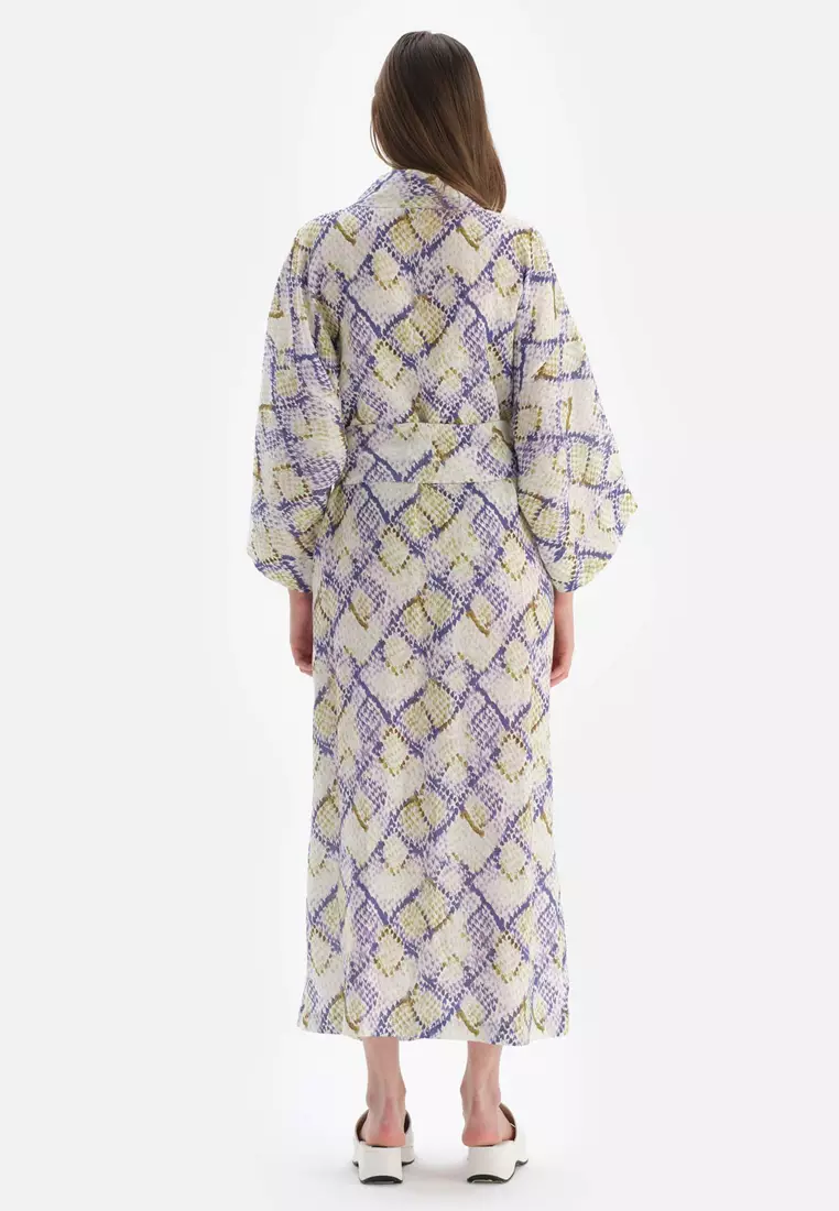 Green Kimono, Long Sleeve Beachwear for Women