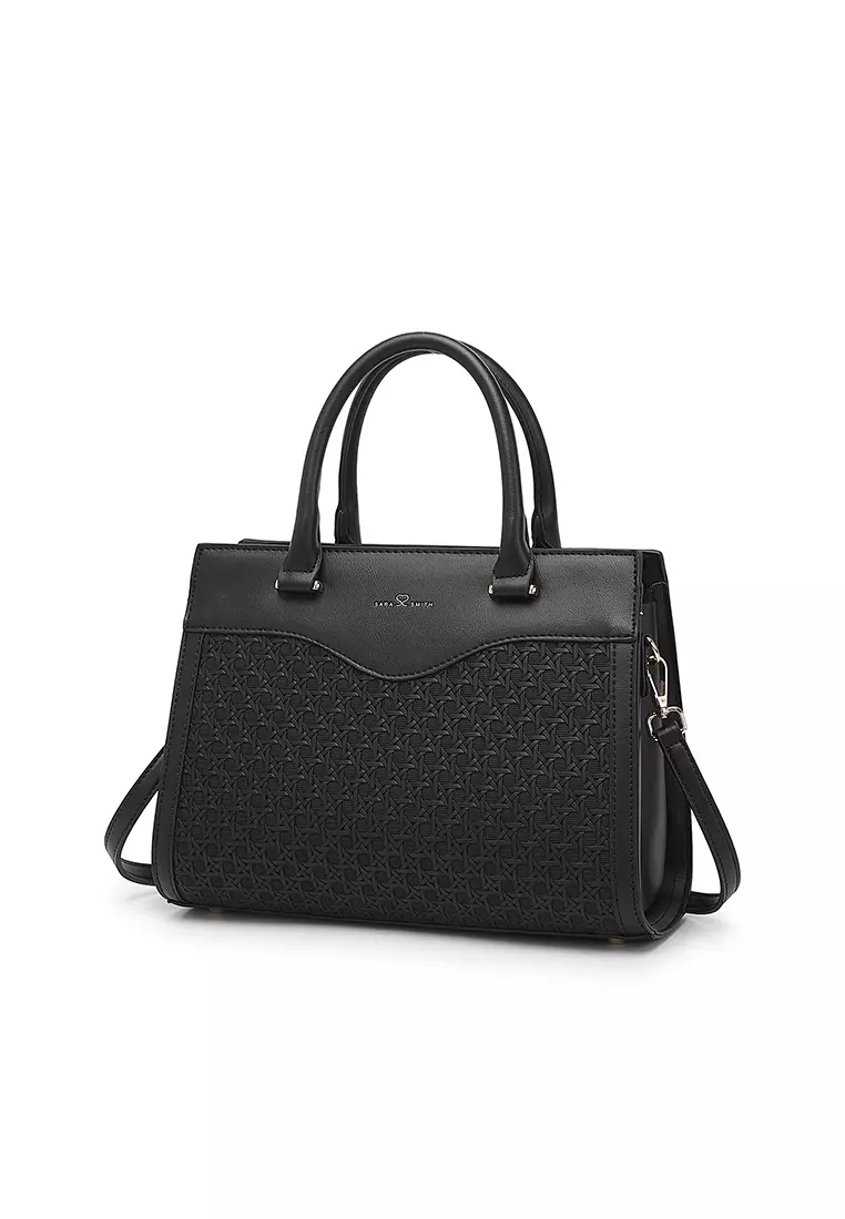 Women's Top Handle Bag / Sling Bag / Crossbody Bag - Black