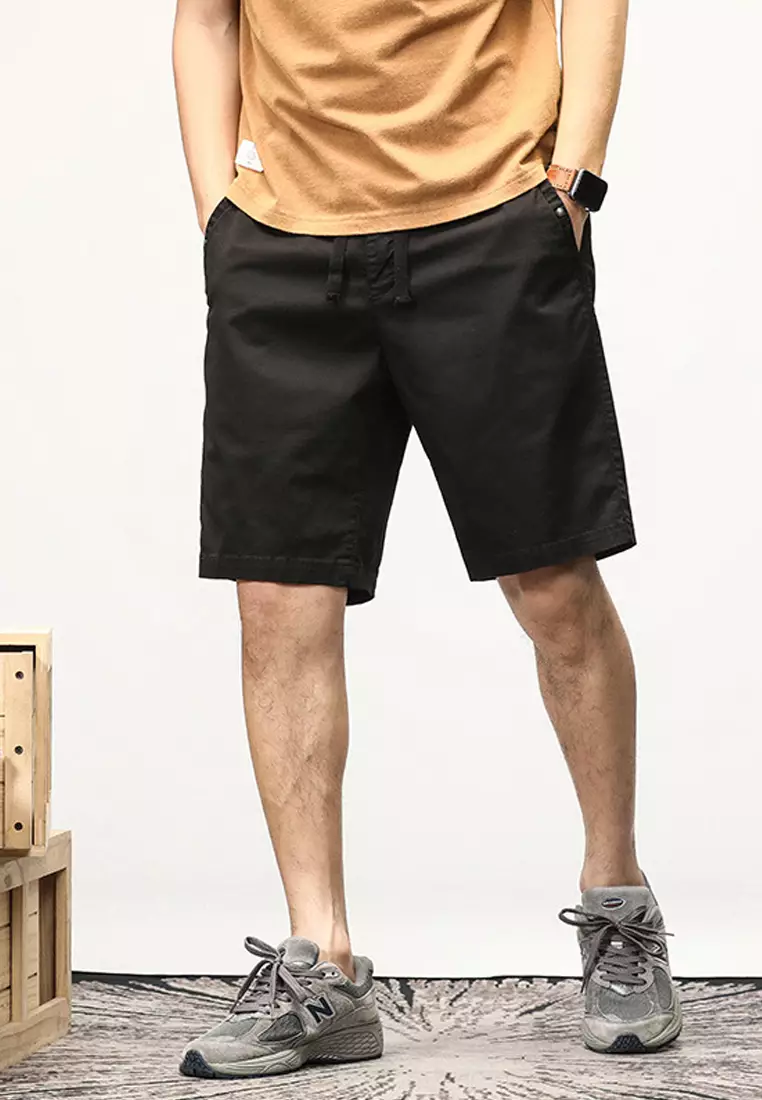 Relaxed Fit Cotton Cargo Shorts GJL070