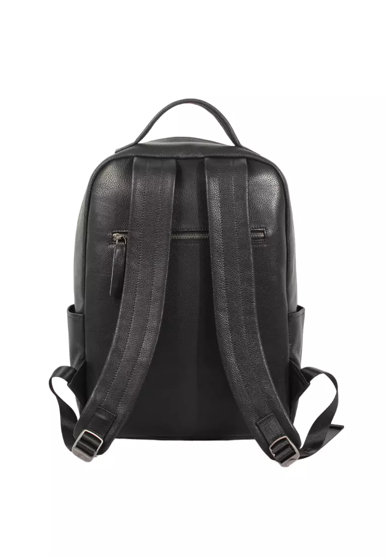 Buy Lara Men's Minimalist Genuine Leather Laptop Backpack 2025