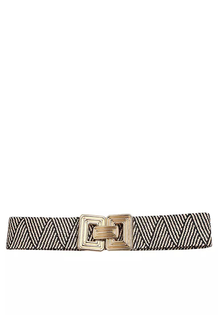 [NILLRING] 6PM30 Belt 全2色 Buy Twenty Eight Shoes Square Buckle Elastic Belt