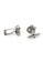 Arden Teal silver Ojeda Chrome Single Knot Cufflinks 1697CAC71F3AE2GS_3