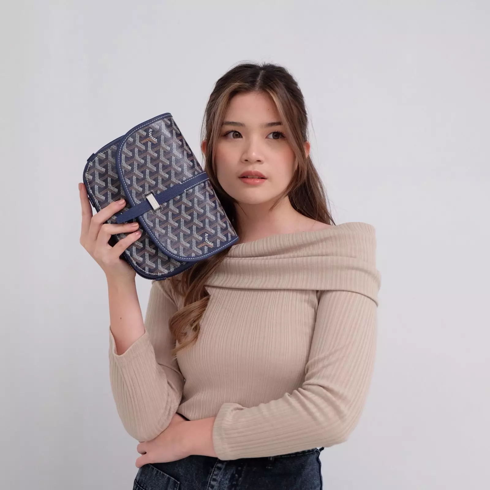 Goyard Belvedere PM Bag Navy