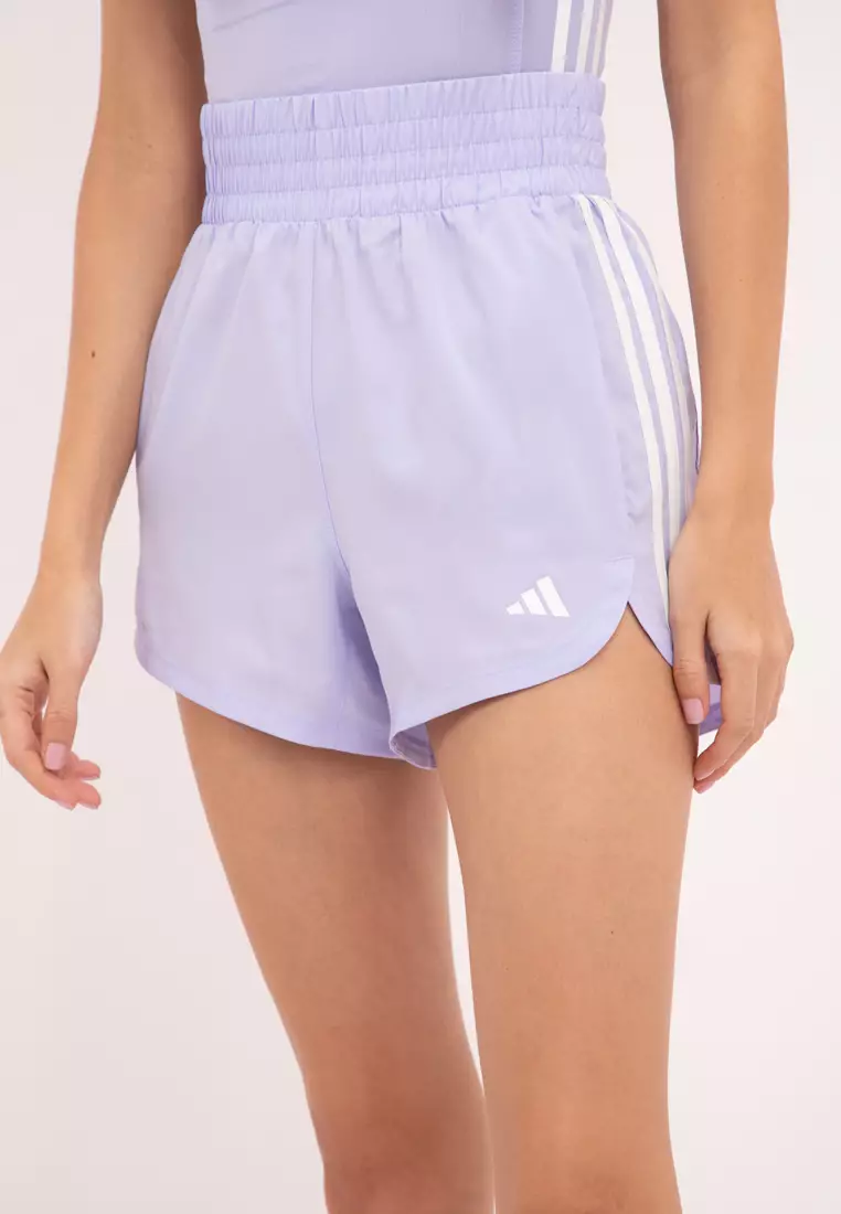 Pacer Training 3-Stripes Woven High-Rise Shorts