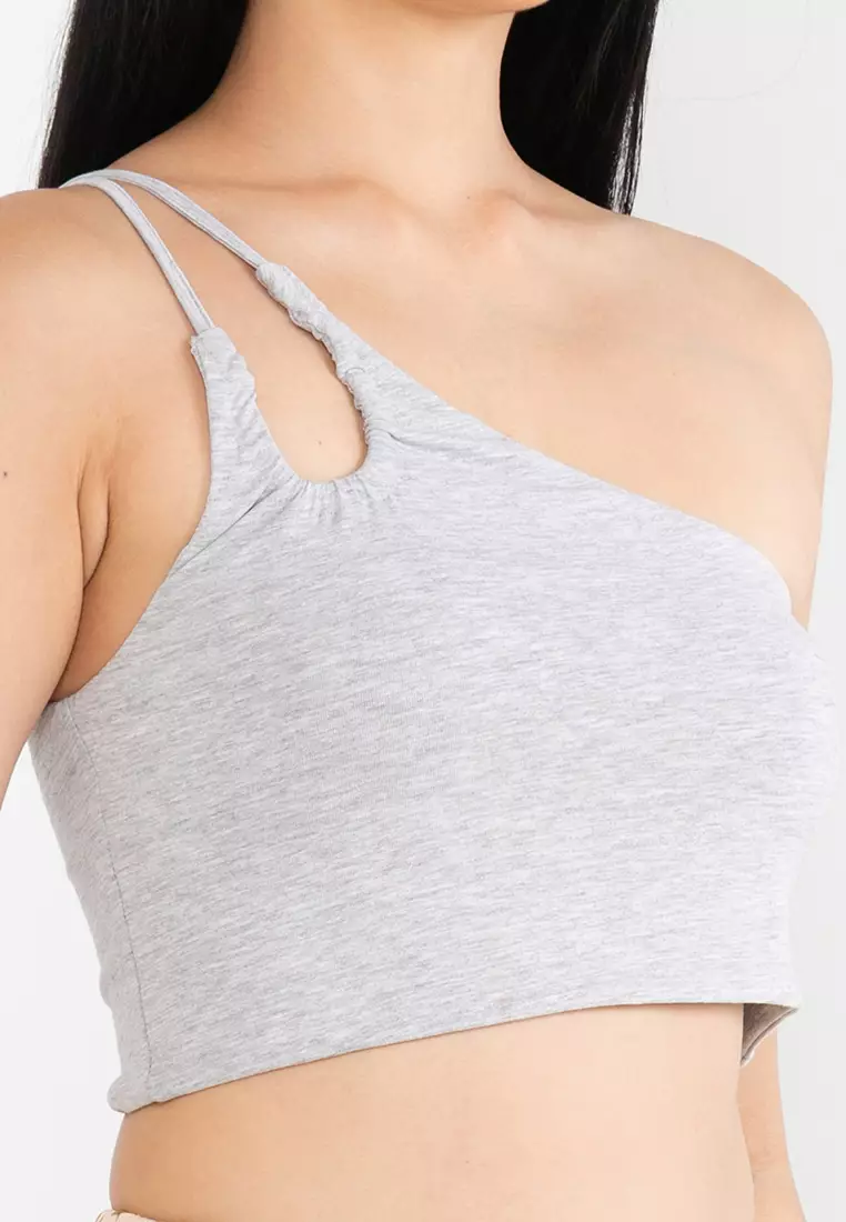 Buy Cotton On Belle One Shoulder Gathered Crop Top 2023 Online