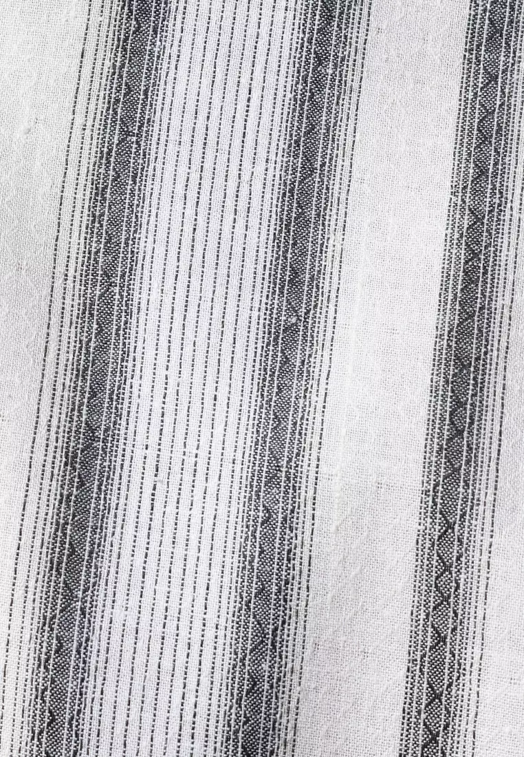 Emba Denim - Al Kharj Kemeja Koko Pria Lengan Pendek Pria Regular Warna Cream