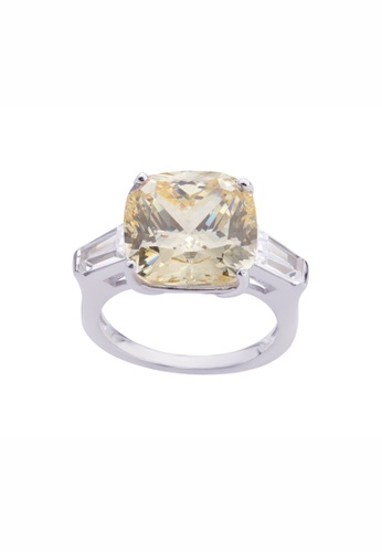 SHANTAL JEWELRY yellow and silver Cubic Zirconia Yellow Diamond Silver Enchanted Ring SH814AC15OBOSG_1