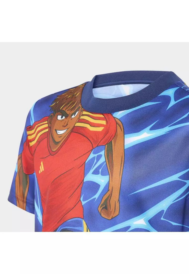 ADIDAS Ly Lamine Yamal 26 Anime Kids Jersey KW6560 - Jersey Anak (Biru)