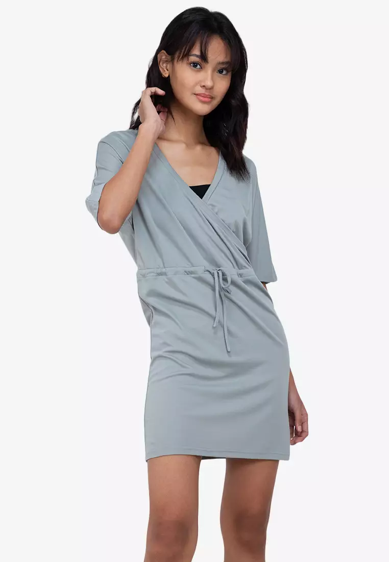 Zalora top wrap dress