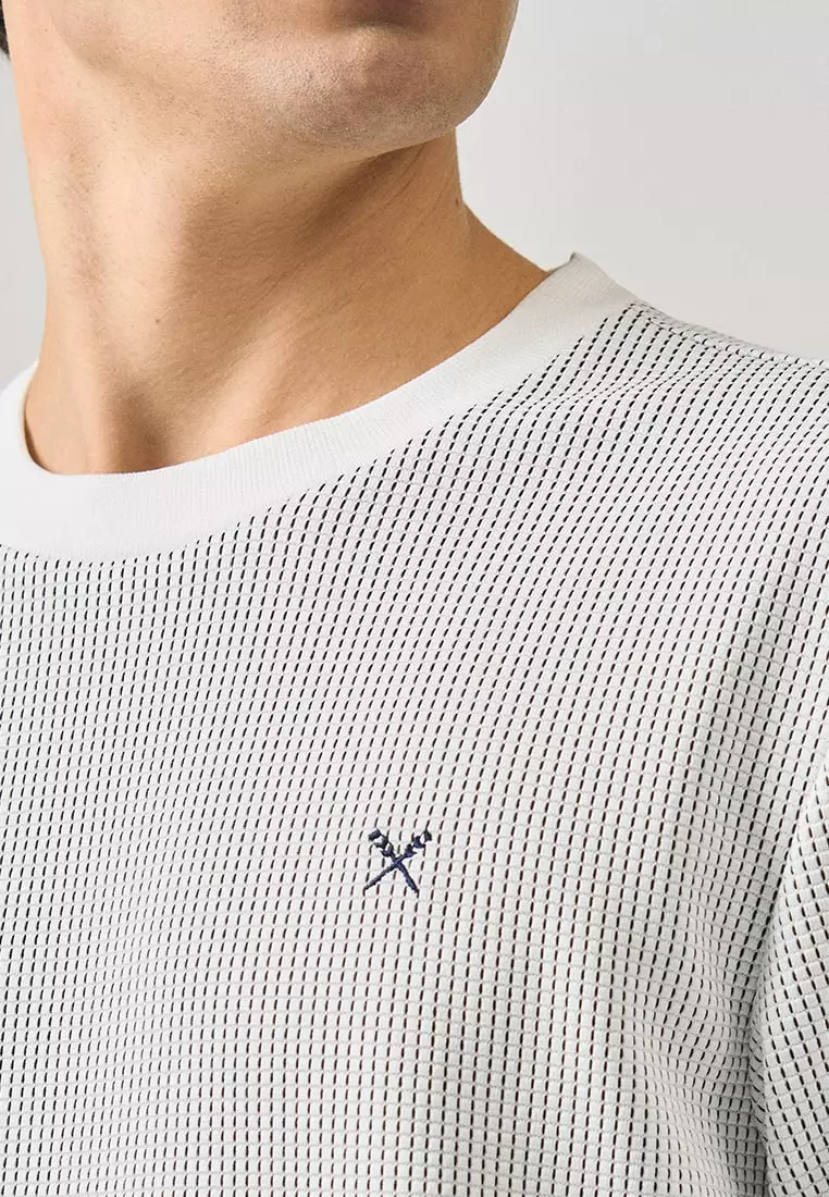 Regular Fit T-Shirt In Textured Knit