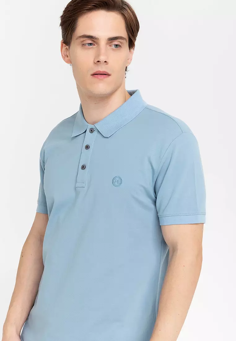 Three Button Polo Shirts Buy PERRY ELLIS Chest Logo Button Polo