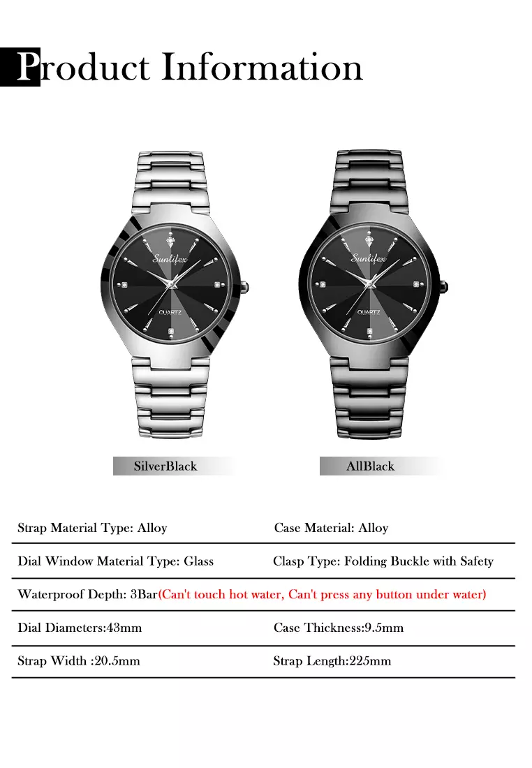 Jam Tangan Pria 9090 Kuarsa Klasik Bisnis Pria Tali Stainless Steel Jam Tangan Cowok Original silverblack