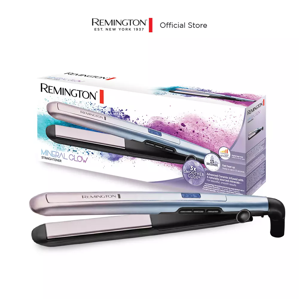 Remington Catokan Pelurus Rambut Mineral Glow S5408