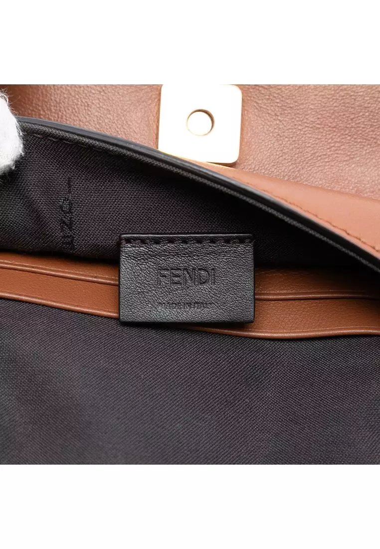 Pre-Loved Fendi Leather Duo Baguette Crossbody