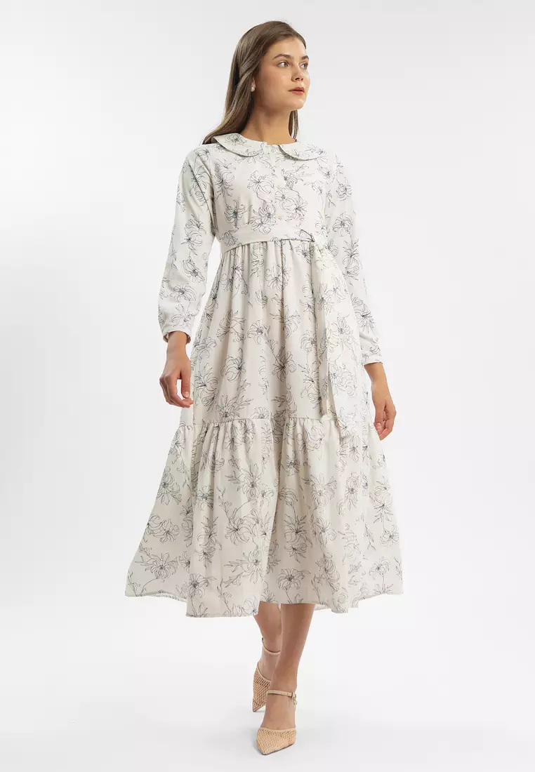 Minimal Derria Dress Ivory