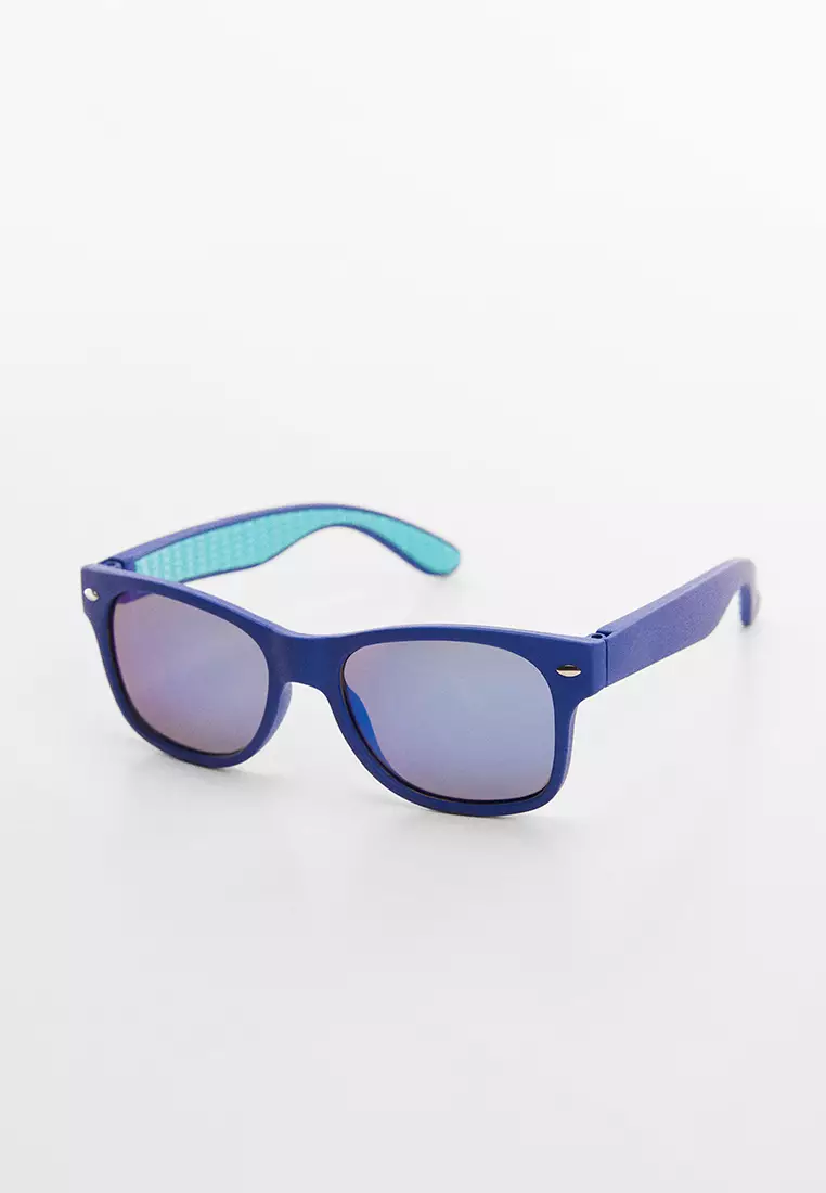 MANGO TEEN - Clear frame sunglasses blue - One size - Teenage boy