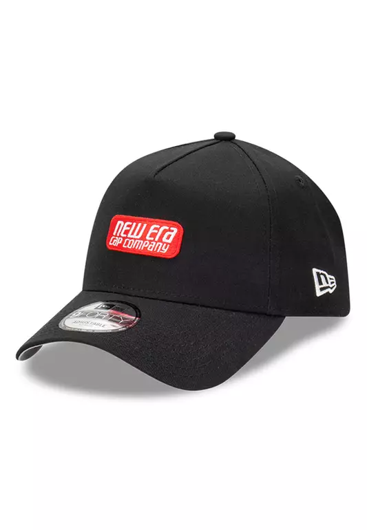 NE Capsule Logo Black 9FORTY A-Frame Snapback Cap