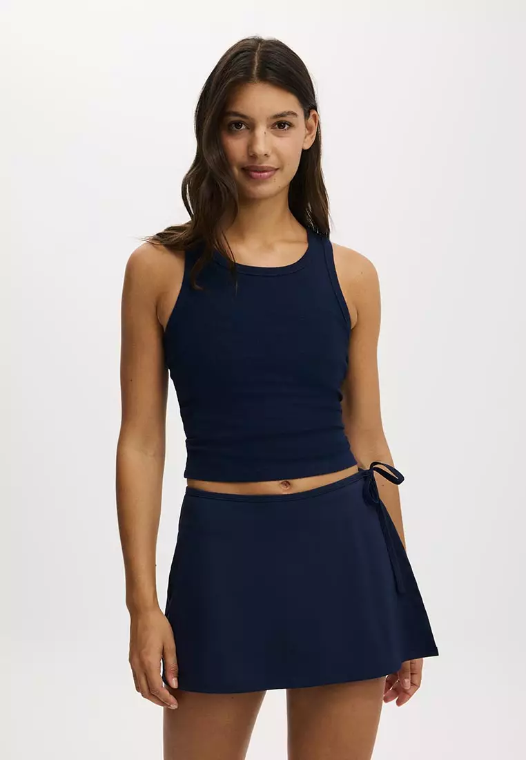 Active Wrap Skort With Tie