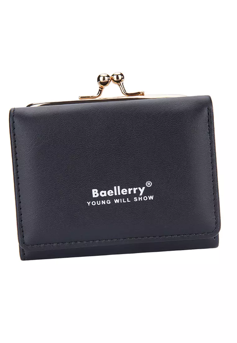 Dompet Wanita Lipat Kecil 2 IN 1 Style Korean Bahan Kulit PU Leather Premium Quality ORIGINAL