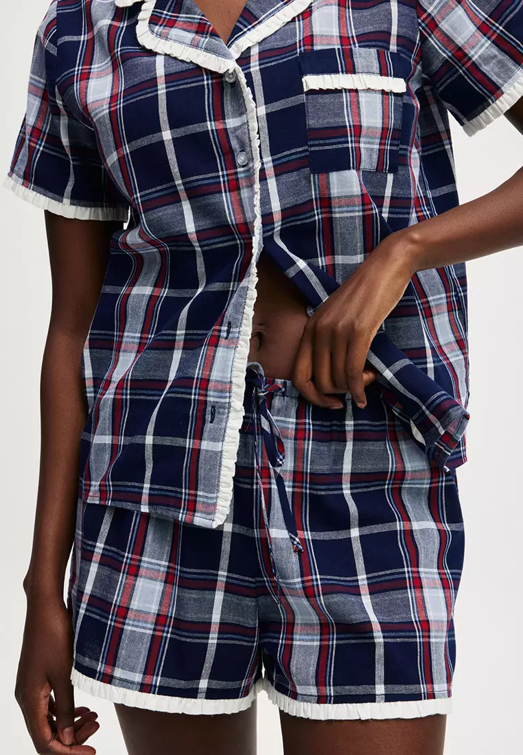 Body Woven Ruffle Sleep Set