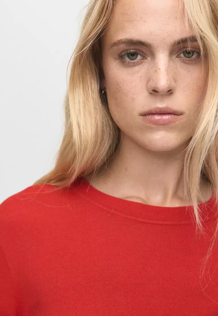 Fine-Knit Crew-Neck Sweater