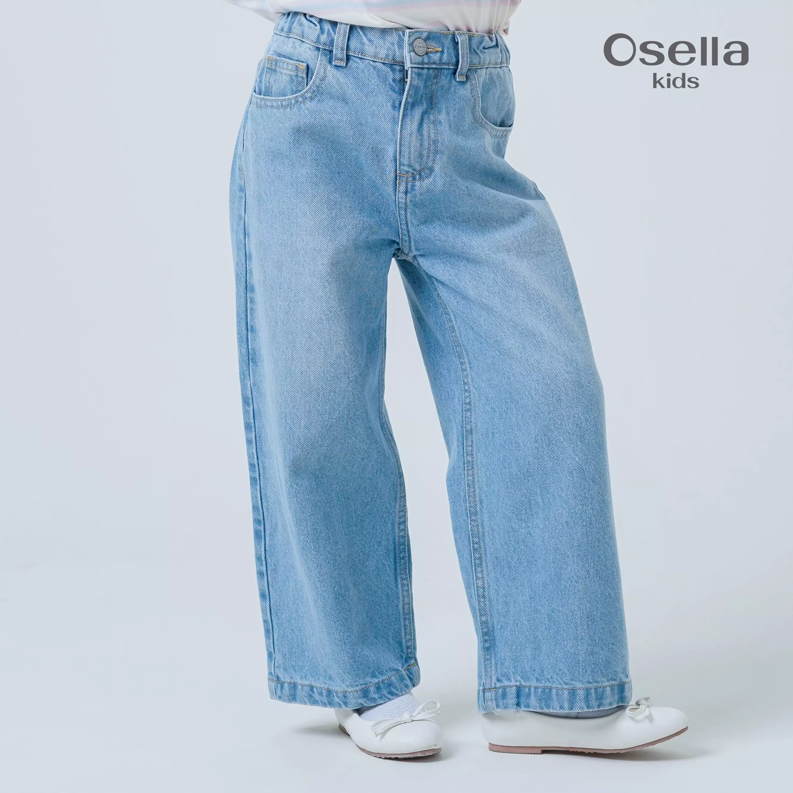 Osella Kids Ellies Straight Fit Jeans 238O6601A1 | Celana Denim Anak Perempuan