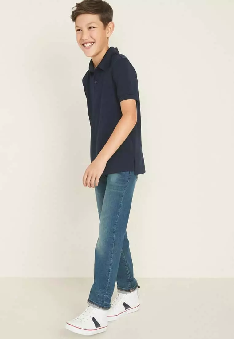 Moisture-Wicking Uniform Polo For Boys