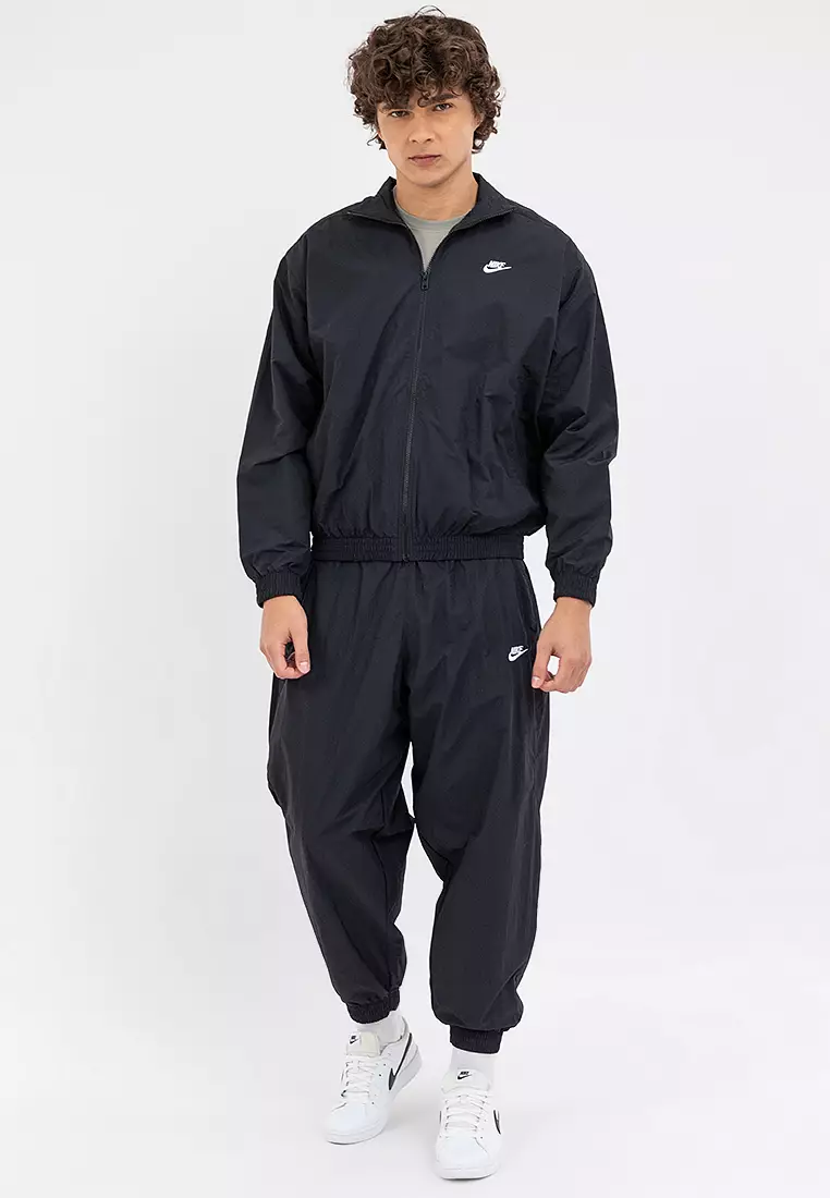 ★★Nike★★ Club Oversized Woven Track Pants M Black White Nike Club Men's Woven Tapered Leg Pants. Nike.com