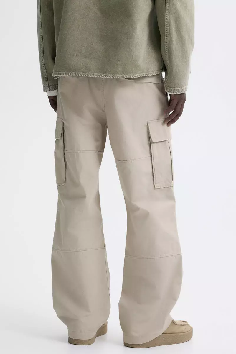 Relaxed Fit Cotton cargo trousers