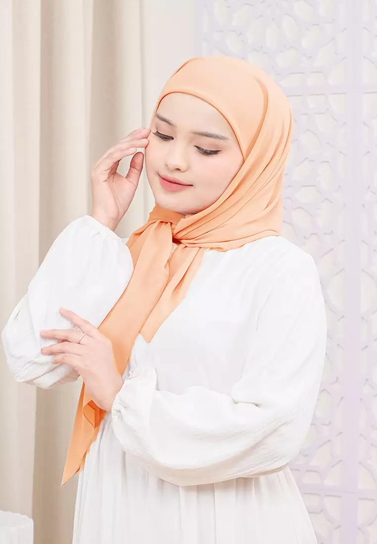 HIJAB INSTAN ALINE - DUSTY ORANGE