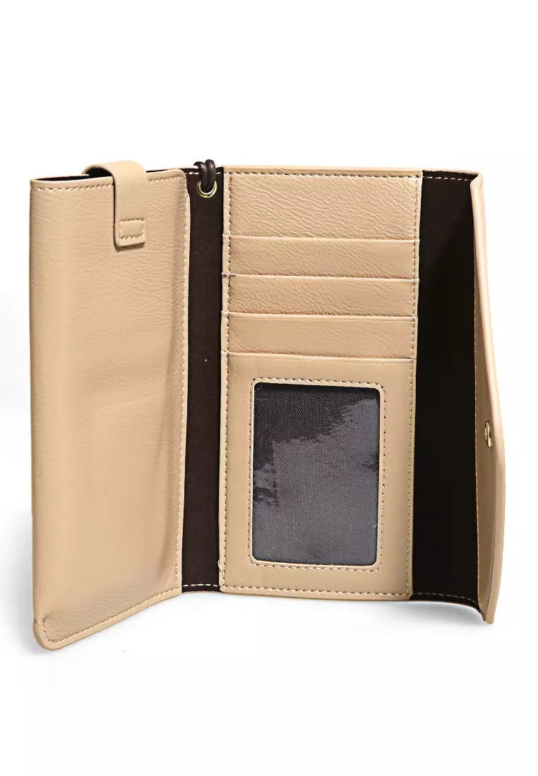 Clutch Wallet Dompet Wanita Model Panjang Handphone Slot Material Leather ORIGINAL