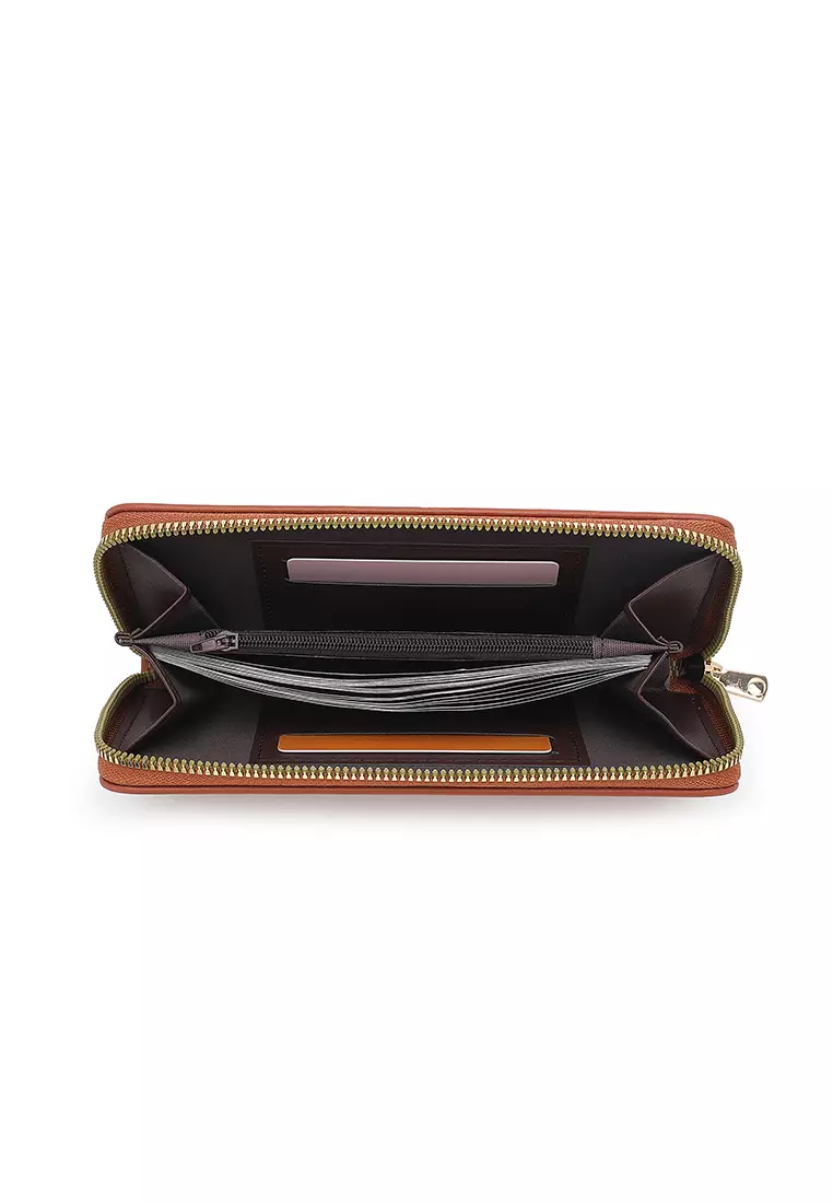 Women's Long Wallet / Purse - Brown