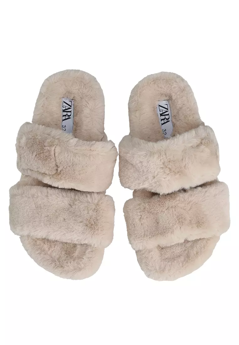 Faux Fur Sandals