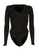 MISSGUIDED black Skinny Rib Knitted V Neck Bodysuit 8CC61AA57B7E80GS_4