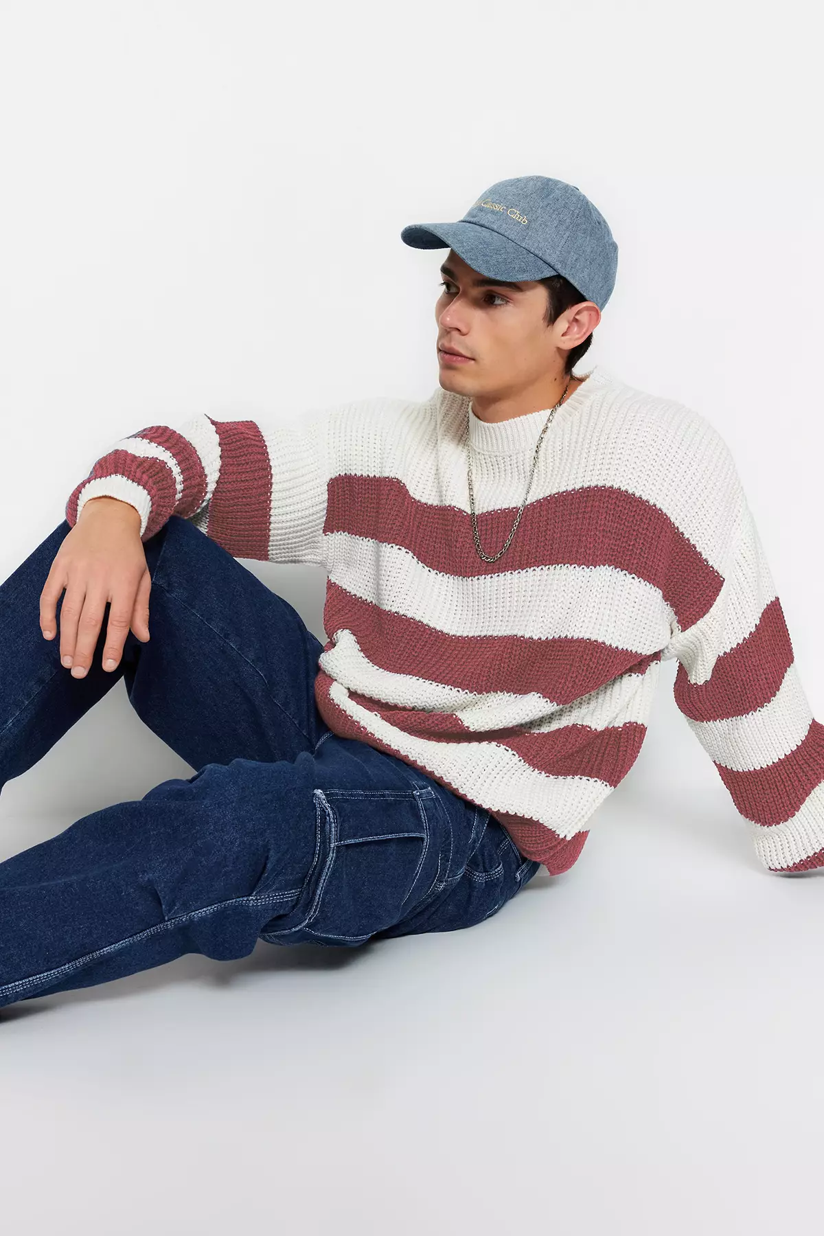 Stripe Relaxed Sweater