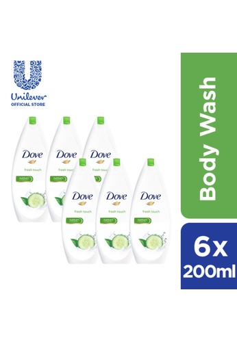 Buy Dove Dove Fresh Touch Cucumber Green Tea Body Wash 200ml X 6 Online On Zalora Singapore