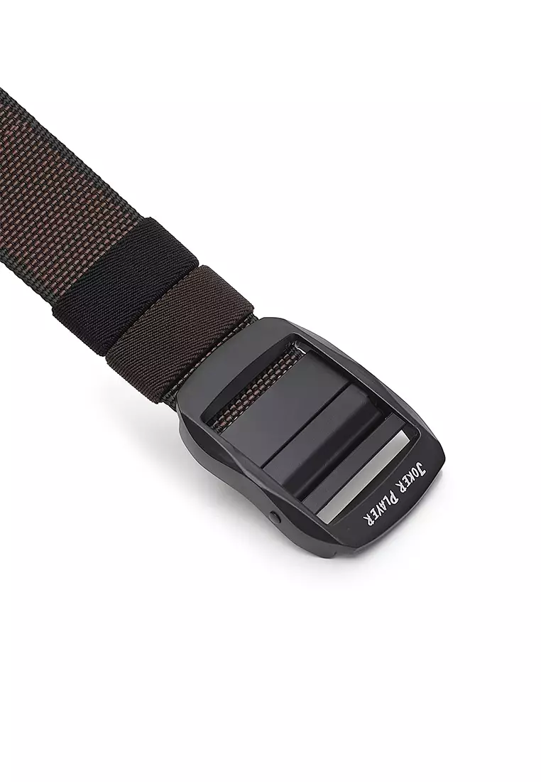 40mm Auto Canvas Belt - Coffee / Black