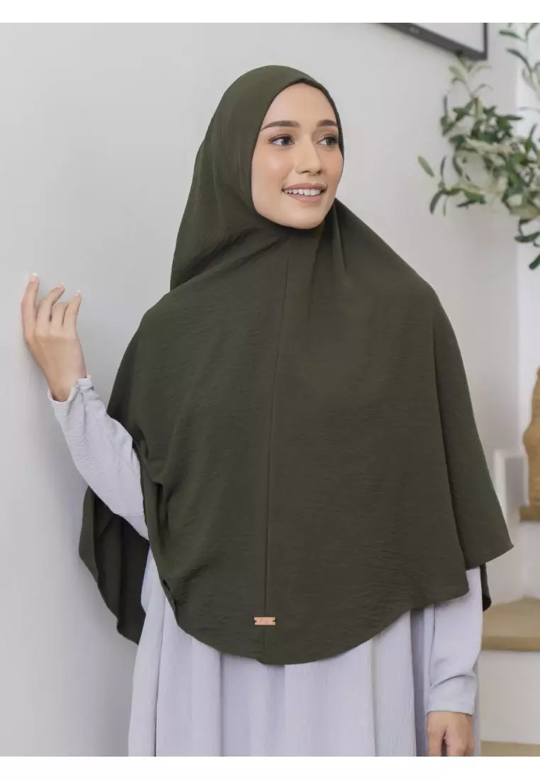 Safa Instan Syari (Hijab Syari Jumbo Menutup Dada) Army