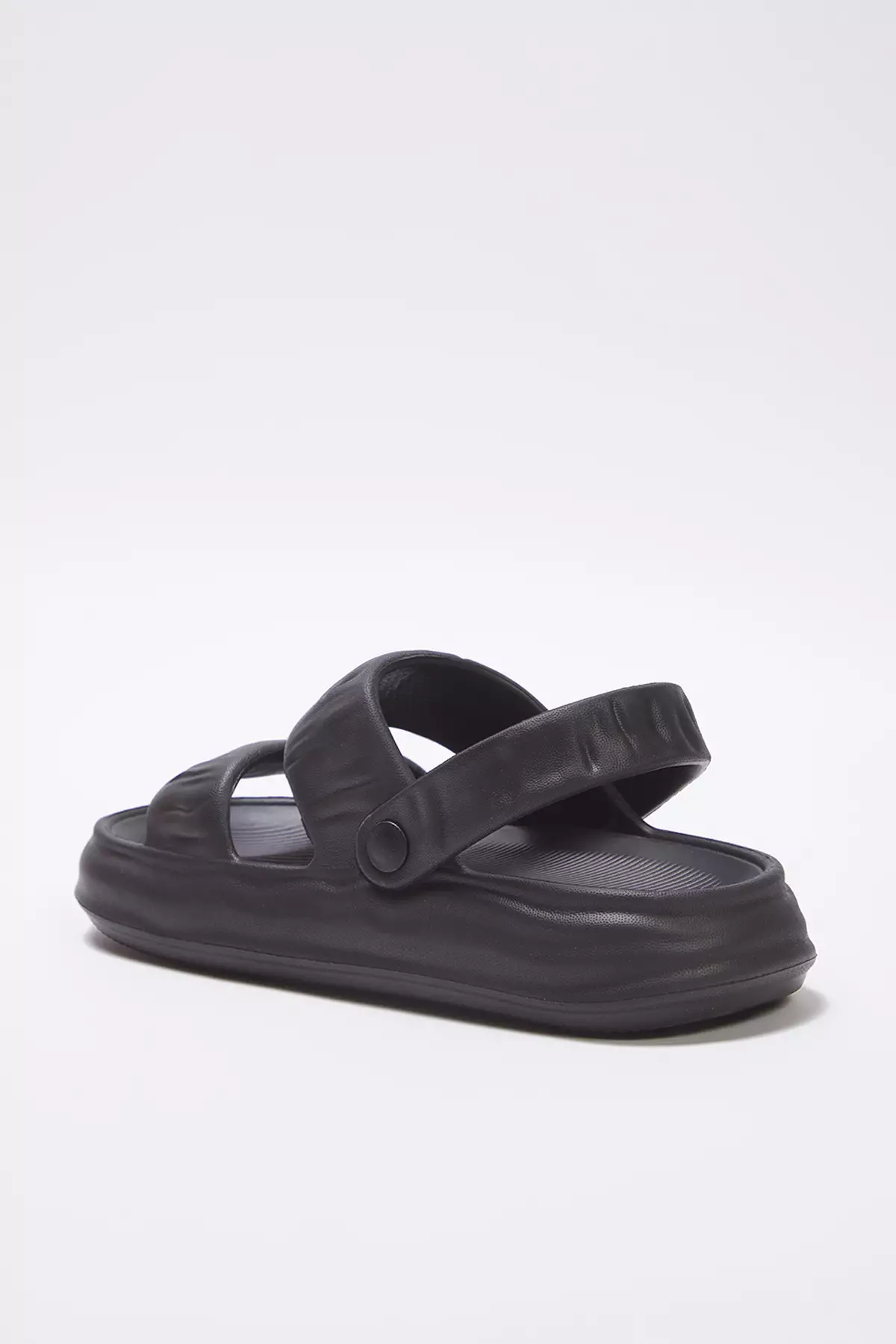 Black Double Band Light Sole Women Eva Sandals Slippers Takss25Sd00032