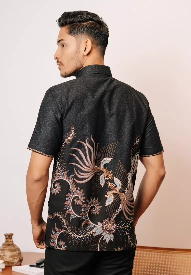 Hadinata Embroidery Batik Kemeja Pendek Hudson