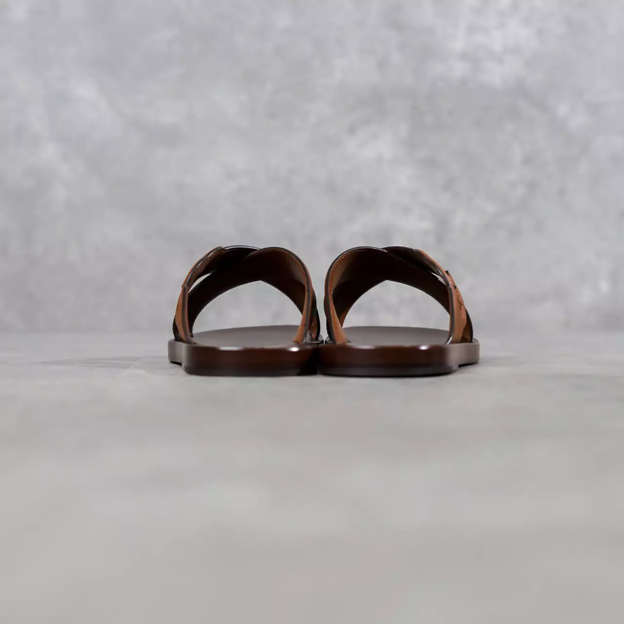 Sandal GUCCI INTERLOCKING BROWN STRAP SANDAL 100% ORIGINAL