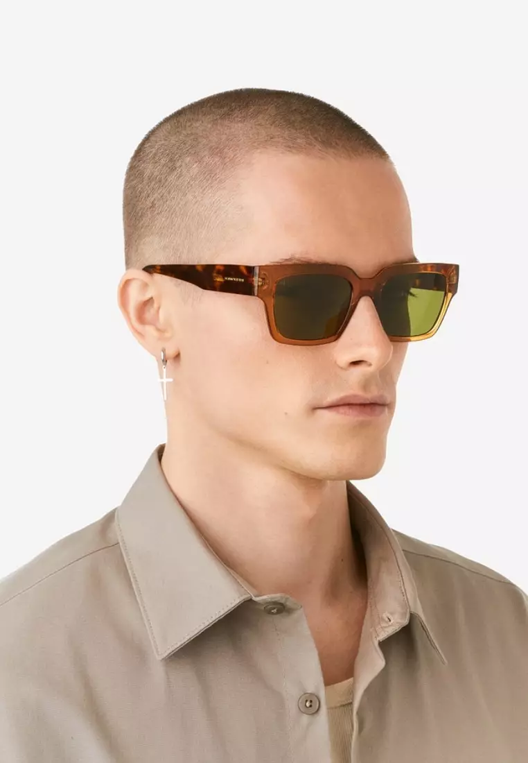 HAWKERS Mustard Juniper Eco Mate Sunglasses For Men And Women, Unisex. Official Product Designed In Spain