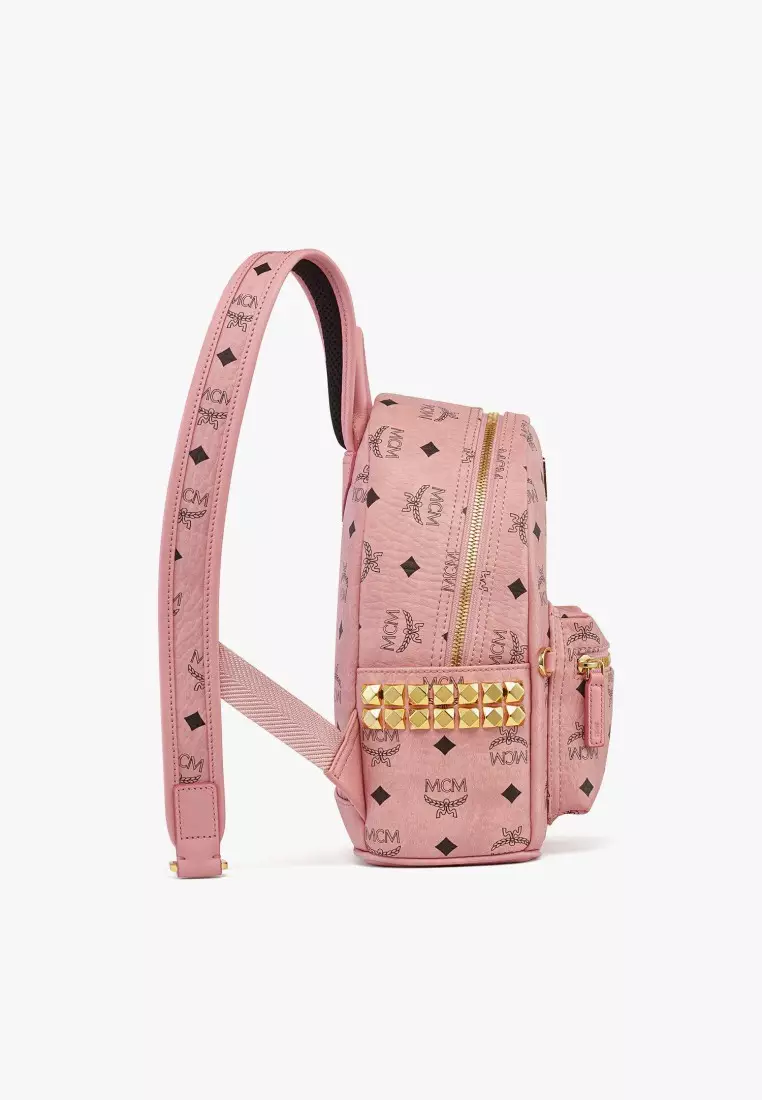 Mcm Visetos Mcm Neon Pink Backpack MCM Essential Backpack In