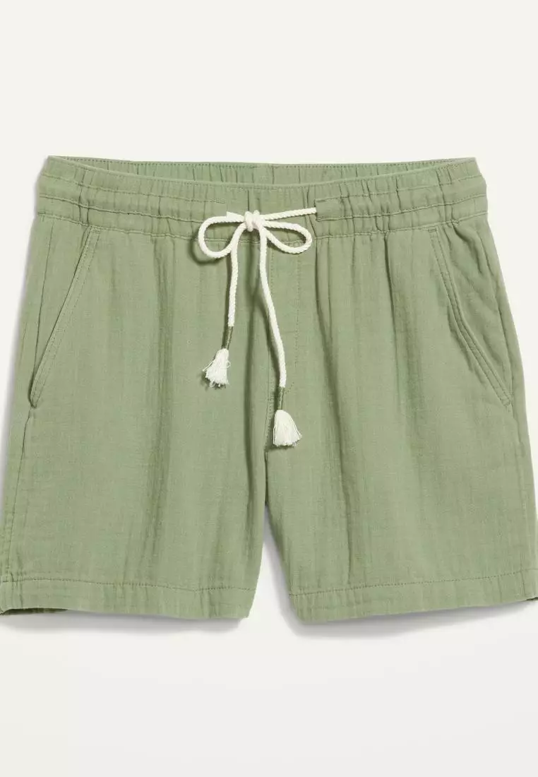 Buy Old Navy High-Waisted Textured Cotton Pull-On Shorts for Women