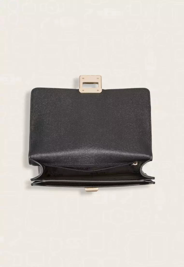 Kate Spade Spade Flower Small Flap Shoulder Bag Black Multi