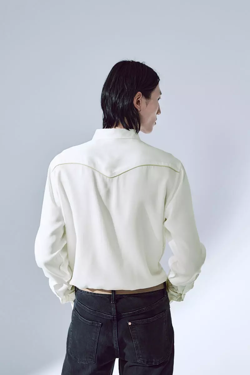 Slim Fit Lyocell shirt
