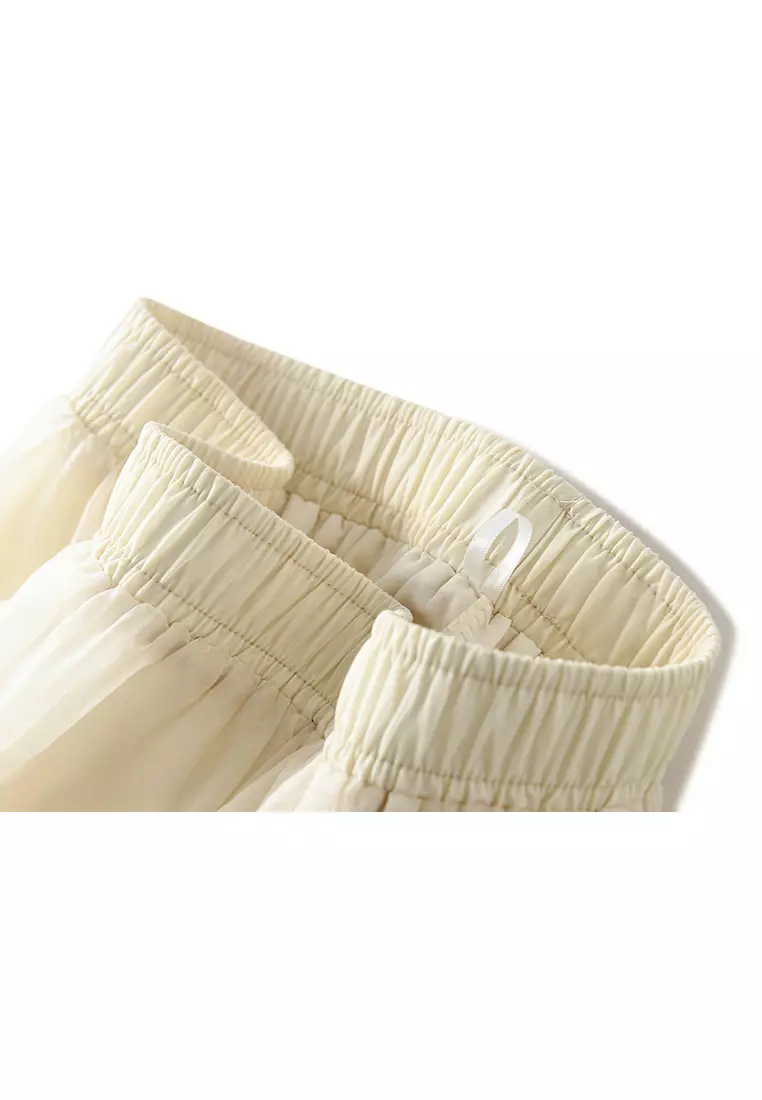 Silk Organdy A-line Maxi Skirt AF0236