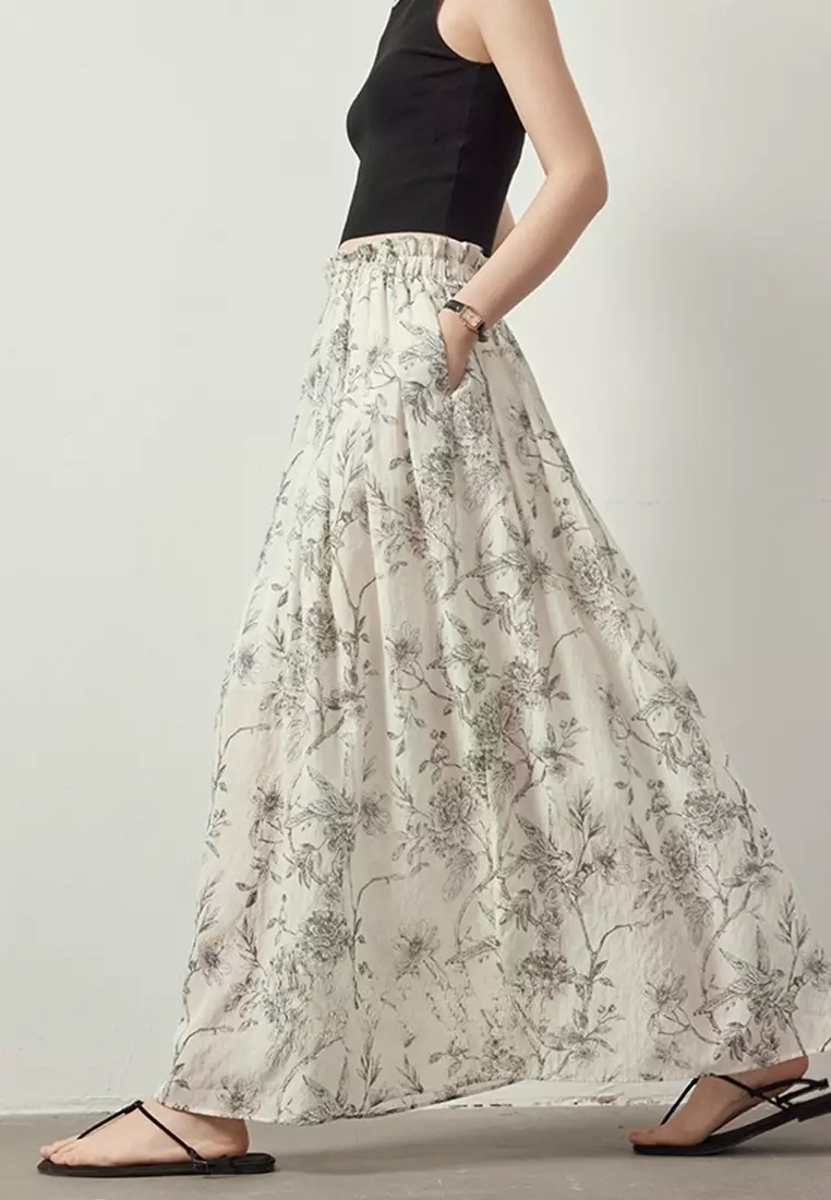 Summer Printed Sleeveless Shirt Skirt Set CA25061722BE