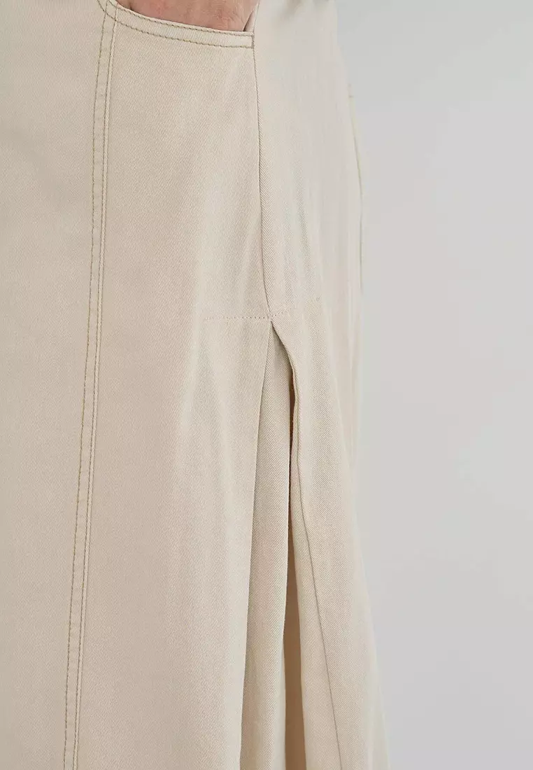 Green Parks - Airisu Side Tuck Denim Skirt
